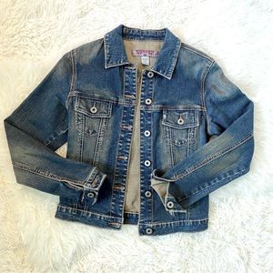 Silver Jeans by Western Glove Works Vintage Jean Jacket, size S